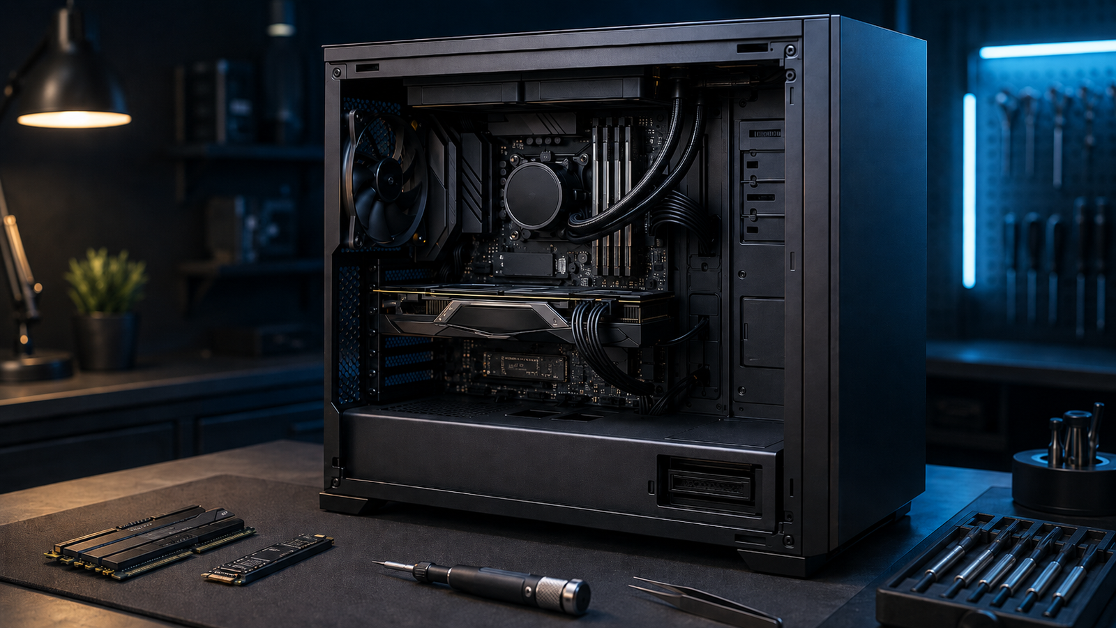 Banc de test et réparation ordinateur